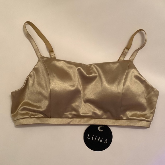 Maya Gold Top, Bra, Pole Dancing, Exotic Wear - Picture 4 of 5